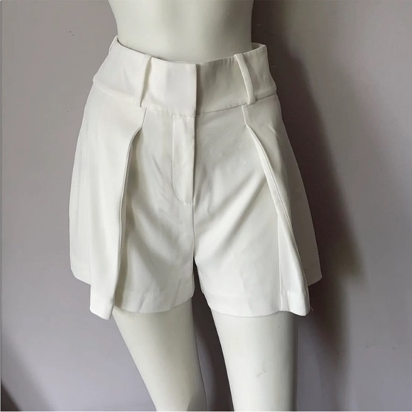 New Derek Lam 10 Crosby Flared Leg Short - Picture 2 of 6